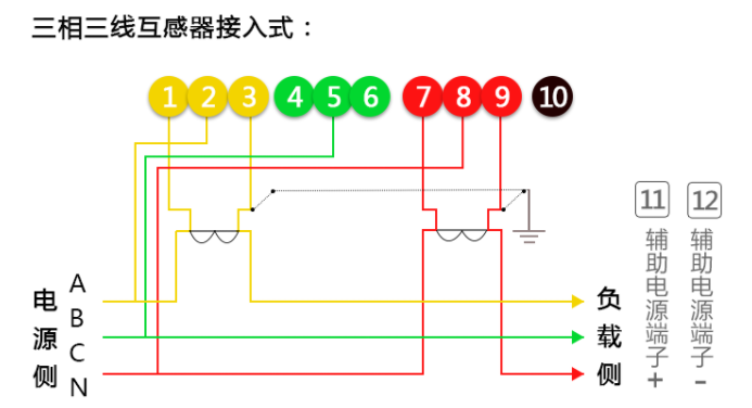 三相電表接線圖